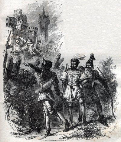 Mercenarios y bandidos del Papa Clemente VI (Pierre Roger). de French School