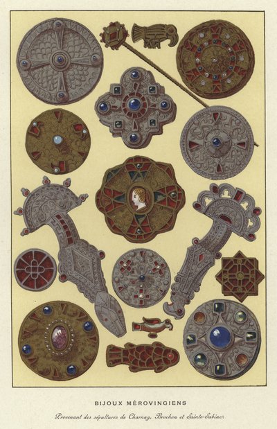 Joyería merovingia de French School