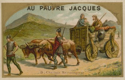 Carro de bueyes merovingio de French School