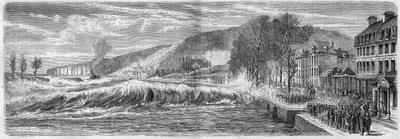 Fenómeno meteorológico: efecto de la marea en la barra del Sena en Villequier (Seine Maritime, 76), 9 de marzo de French School
