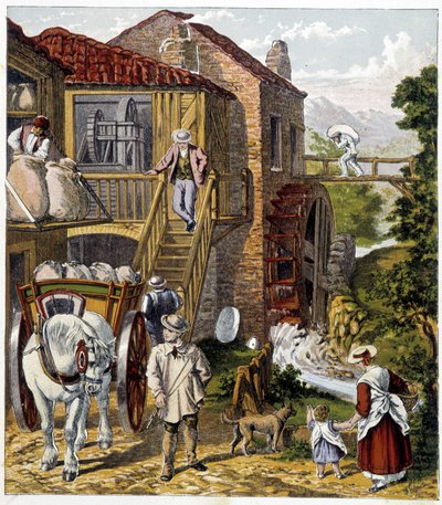 Meunier - en Magazine des petits enfants: les Métiers, ed. Hachette, circa 1900 de French School