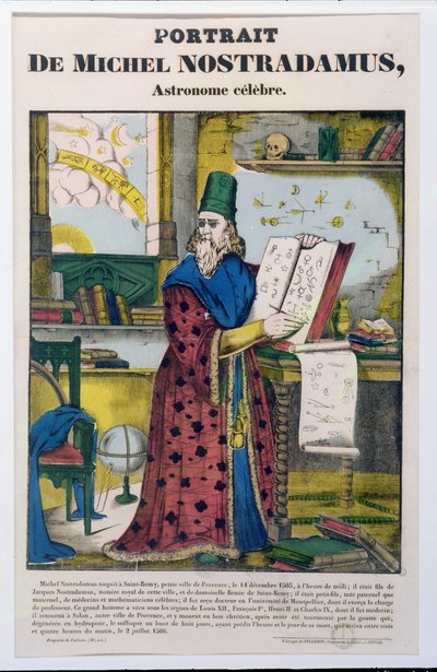 Michel Nostradame (Nostradamus), c.1840 de French School