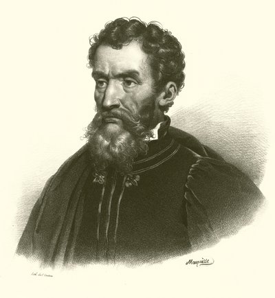 Miguel Ángel, retrato de French School