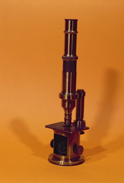 Microscopio perteneciente a Louis Pasteur (1811-95) de French School