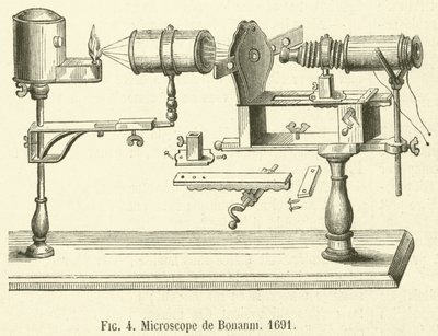 Microscopio de Bonanni de French School