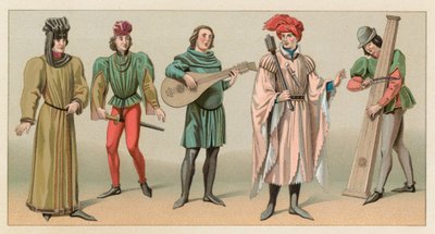 Traje de la Edad Media de French School