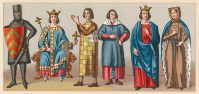 Traje de la Edad Media de French School