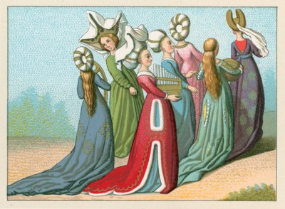 Traje de la Edad Media de French School