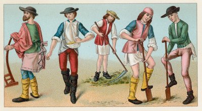 Traje de la Edad Media de French School