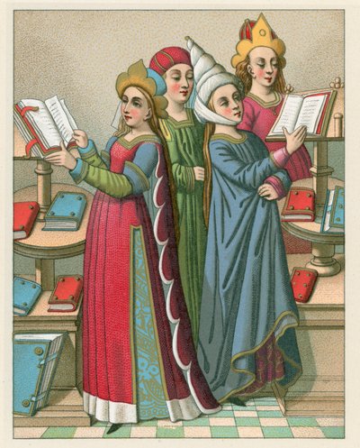 Traje de la Edad Media de French School