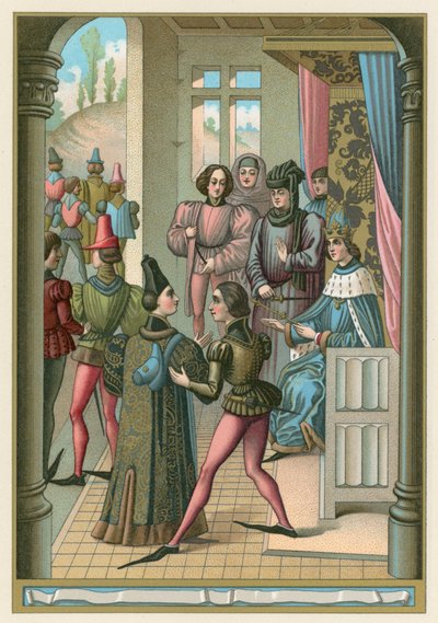 Traje de la Edad Media de French School