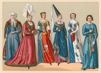 Traje de la Edad Media de French School