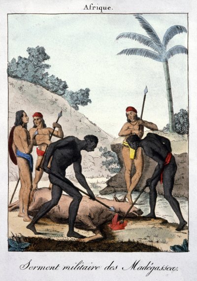 Juramento militar de los soldados malgaches de French School