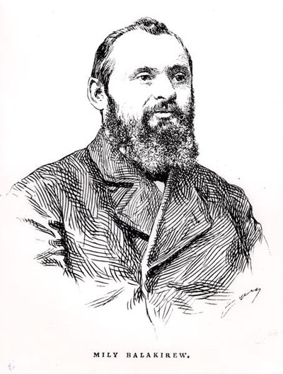 Mily Alekseyevich Balakirev (1837-1910), ilustración de 
