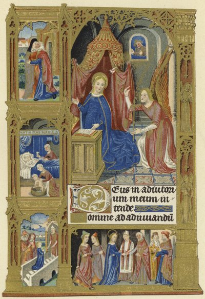 Miniatura de la Anunciación de French School