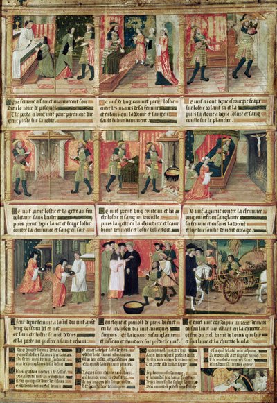 Milagro de la Profanación de la Hostia de French School