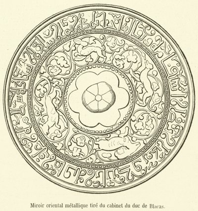 Espejo oriental metálico del gabinete del duque de Blacas de French School