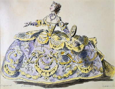 Miss Laguerre como Fortuna, facsímil de A. Guillaumot fils de French School