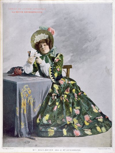 Mlle Mily-Meyer en el papel de Mlle Le Normand, 1899 de French School