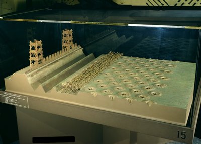 Modelo de las defensas de César en Alesia de French School