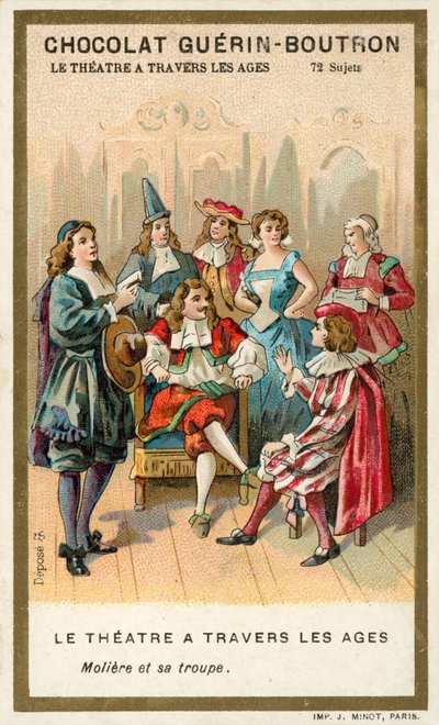 Molière y su compañía de actores de French School