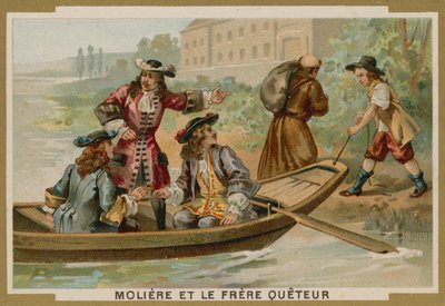 Molière y el fraile mendicante de French School