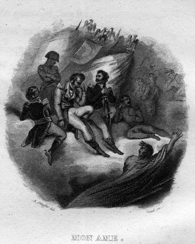 Mon soul Chanson de Beranger en "Oeuvres completes" (1834) de French School