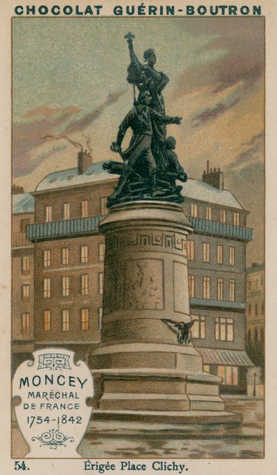 Moncey, Mariscal de Francia, 1754-1842, Erigida en Place Clichy de French School