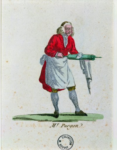Monsieur Purgon, de El enfermo imaginario por Molière (1622-73) de French School