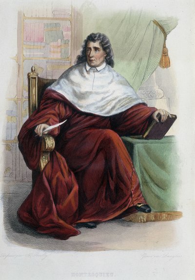 Montesquieu - en Ed. Mennechet, "Le Plutarque français" de French School