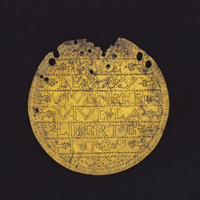 Luna: Vive el Rey, vive Necker, vive la libertad 1789 de French School