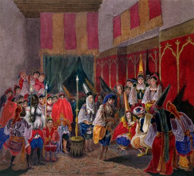 Boda morisca en Argelia, c.1840-45 de French School