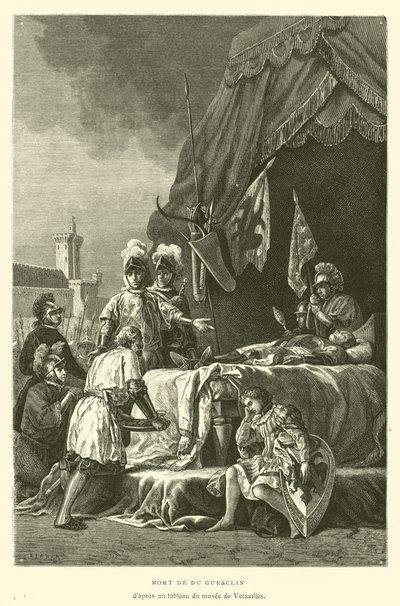 Muerte de du Guesclin de French School