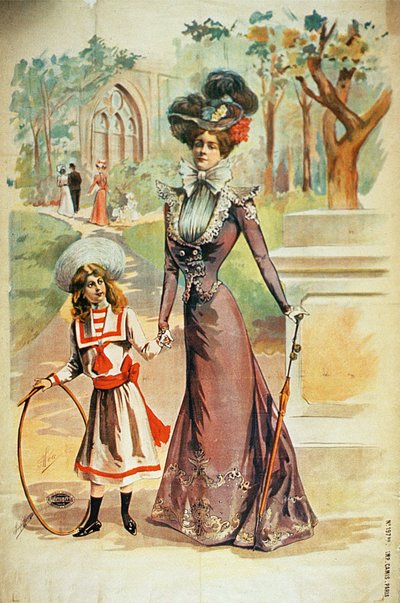 Madre e hija en un paseo de French School