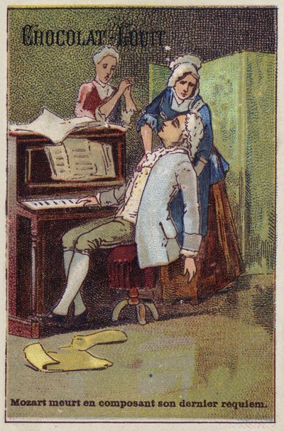 Mozart muere mientras compone su último réquiem de French School