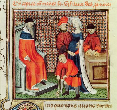 Ms.Fr.22531 Las Edades del Hombre de Le Livre des Proprietes des Choses por Barthelemy l