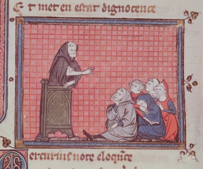 Ms 1044 fol.67 El Sermón, de Ovide Moralise escrito por Chretien Legouais de French School