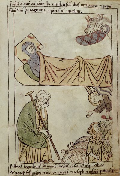 Ms 108 fol.168 La Natividad, de una Biblia de French School