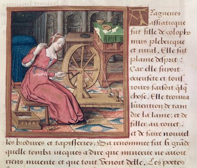 Arachne, de Vie des Femmes Celebres, c.1505 de French School