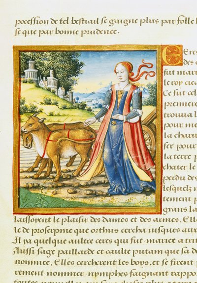 Ms 17 Ceres, de Vie des Femmes Celebres, c.1505 de French School