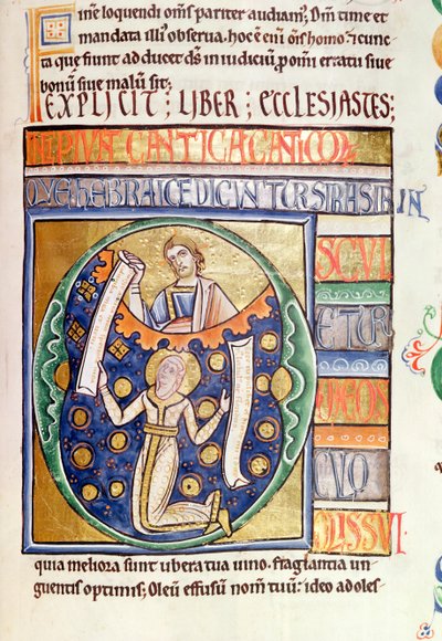 Ms 1 fol.235 El libro de Eclesiastés, de la Biblia de Souvigny de French School