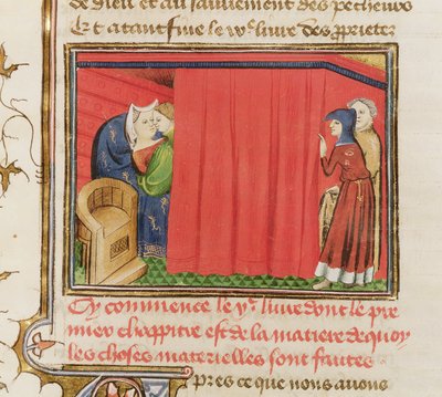 Pareja en la cama, del Libro de las Propiedades de las cosas de Barthelemy l