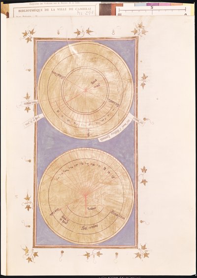 Ms 291 Tomo 2 fol.297r Reloj de sol del milagro de Ezequías, de 