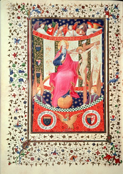 La Trinidad, de las Horas de Boucicaut, c.1410 de French School