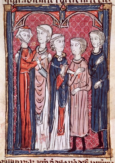 Ms 372 fol.141 Un compromiso, de Decrets de Gratien de French School
