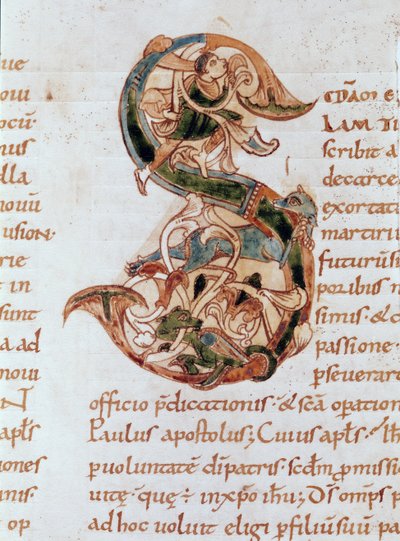 Ms 67 fol.195 Inicial historiada 