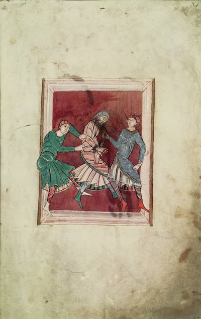 Milagro de San Omer (595-670) de la Vie de Saint Omer de French School