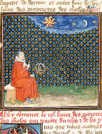 Propiedades del cielo, de Le Livre des Proprietes des Choses por Jean Cordichon de French School