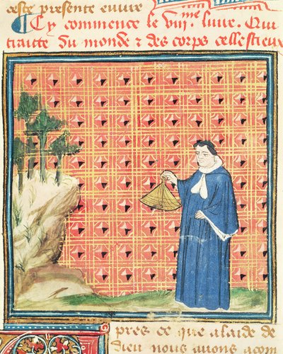 Ms 993 fol.130 El equinoccio solar, de Le Livre des Proprietes des Choses por Jean Cordichon de French School
