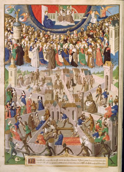 La Ciudad de Dios, de una traducción de las obras de San Agustín por Raoul de Presles, c.1469-73 de French School